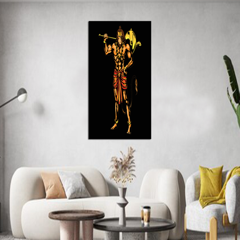 Hanuman Art Canvas Wall Painting