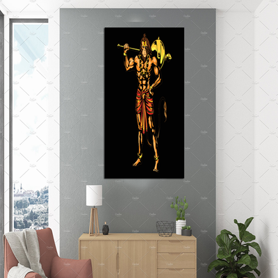 Hanuman Art Canvas Wall Painting