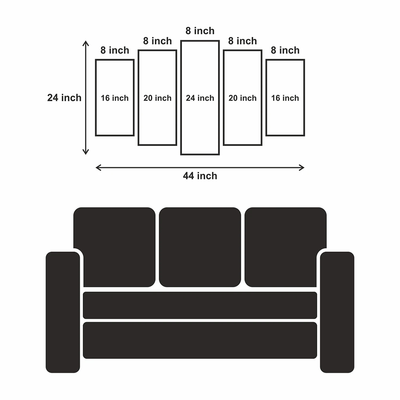 Boy With A Moon Light Ball In Hand Canvas Wall Painting - With 5 Panel