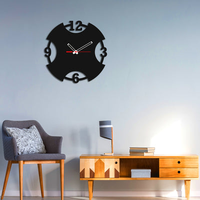 Numeric on Circle Design Wood Analog Wall Clock