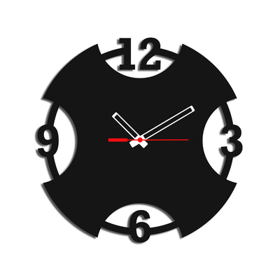 Numeric on Circle Design Wood Analog Wall Clock