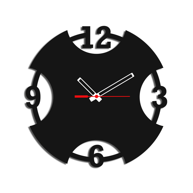 Numeric on Circle Design Wood Analog Wall Clock