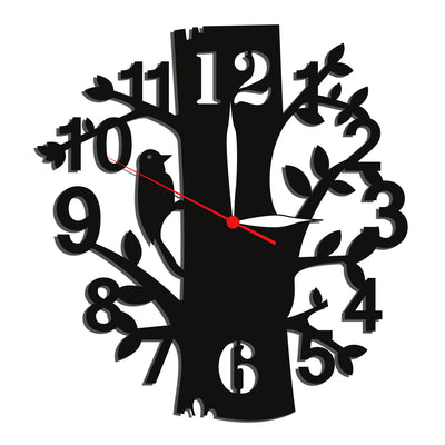 Beautiful Birds on the tree Design Wood Analog Wall Clock
