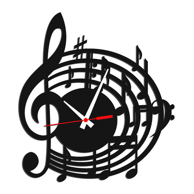 Melody Design Wood Analog Wall Clock