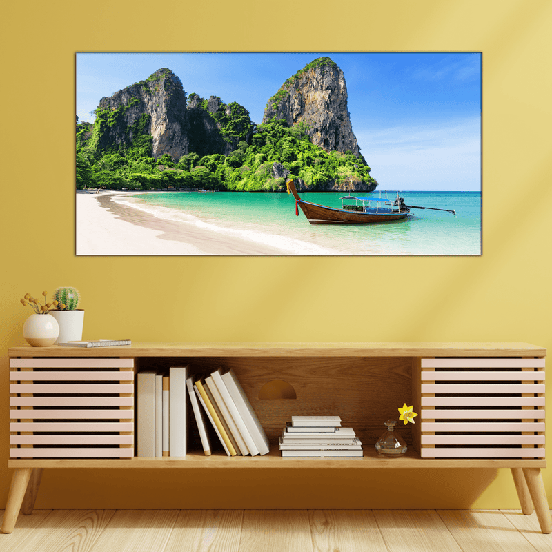 DECORGLANCE Beach Paintings Railay Beach Canvas Wall Painting