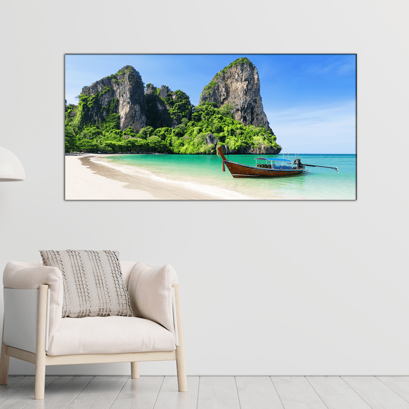 DECORGLANCE Beach Paintings Railay Beach Canvas Wall Painting