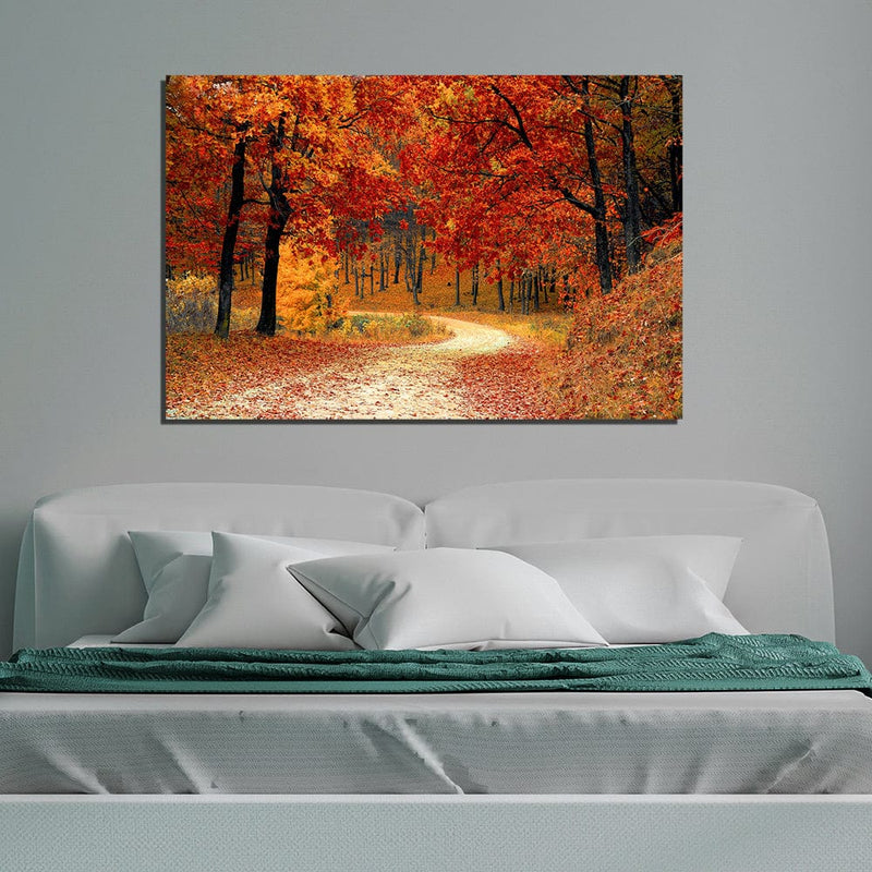 DecorGlance Beautiful Path Print On Canvas Wall Painting