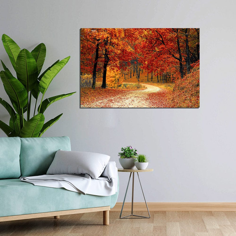 DecorGlance Beautiful Path Print On Canvas Wall Painting