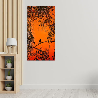 DecorGlance Bird On Tree Canvas Wall Painting