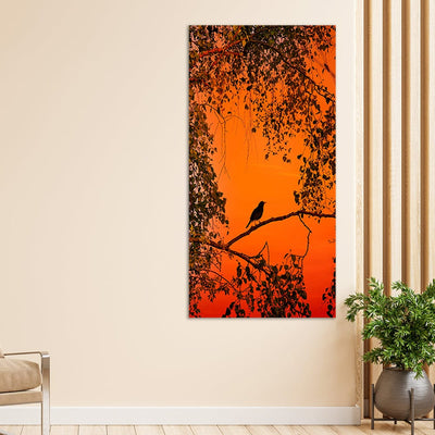 DecorGlance Bird On Tree Canvas Wall Painting