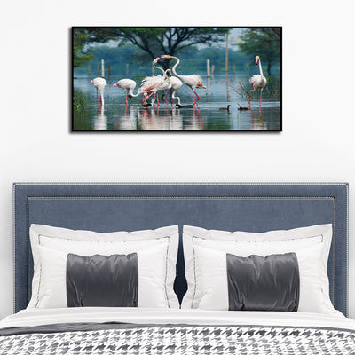 Flamingo Birds Canvas Wall Painting