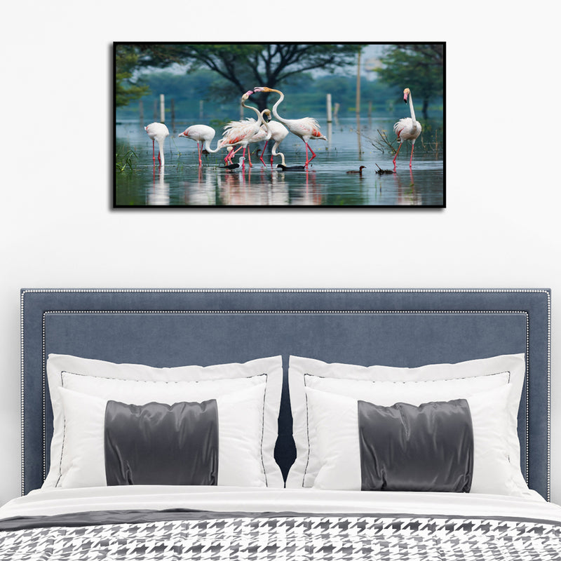 Flamingo Birds Canvas Wall Painting