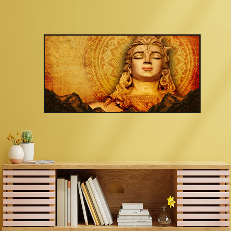 Lord Shiva Canvas Floating Wall Painting