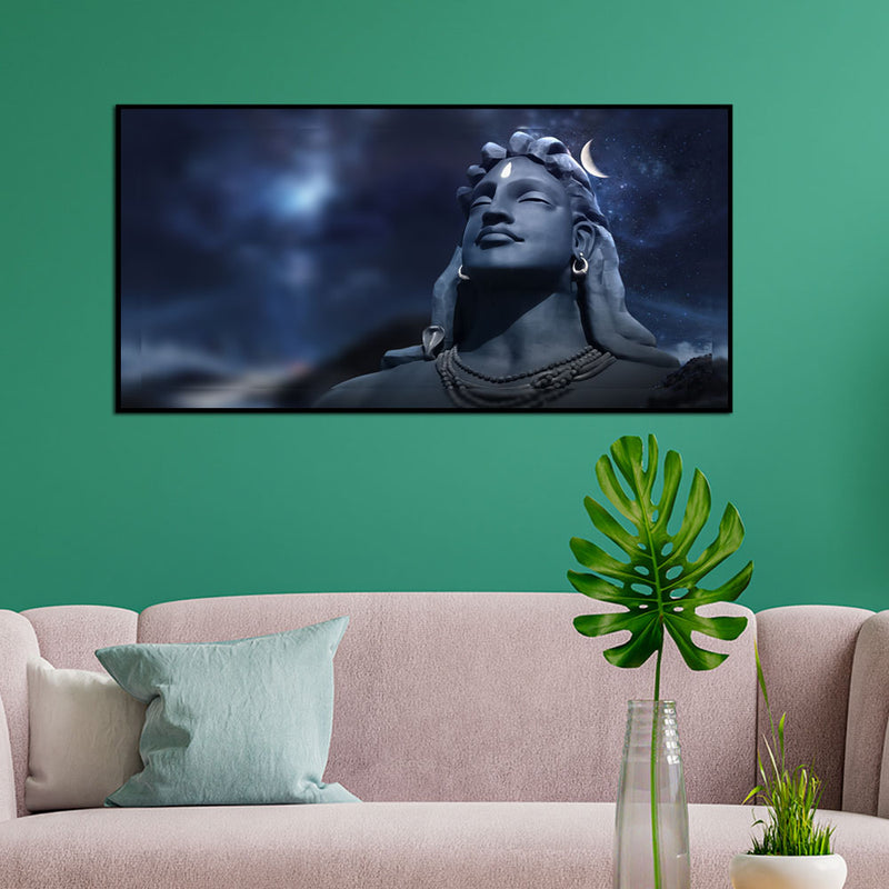 Lord Shiva Mahakal Canvas Floating Frame Wall Painting