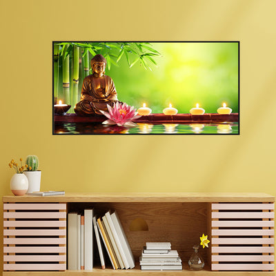 Buddha Spiritual Canvas Floating Frame Wall Painting