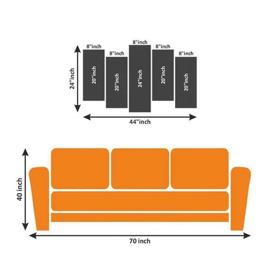 Sun In Madhubani Pattern Canvas Wall Paintings - With 5 Panel