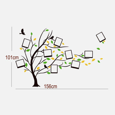 DECORGLANCE Decorative sticker Photo Frame Wall Sticker in Multicolor