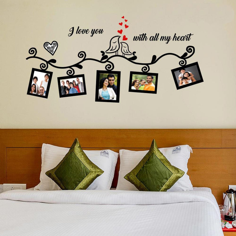 DECORGLANCE Decorative sticker Romantic Photo Frame Wall Sticker