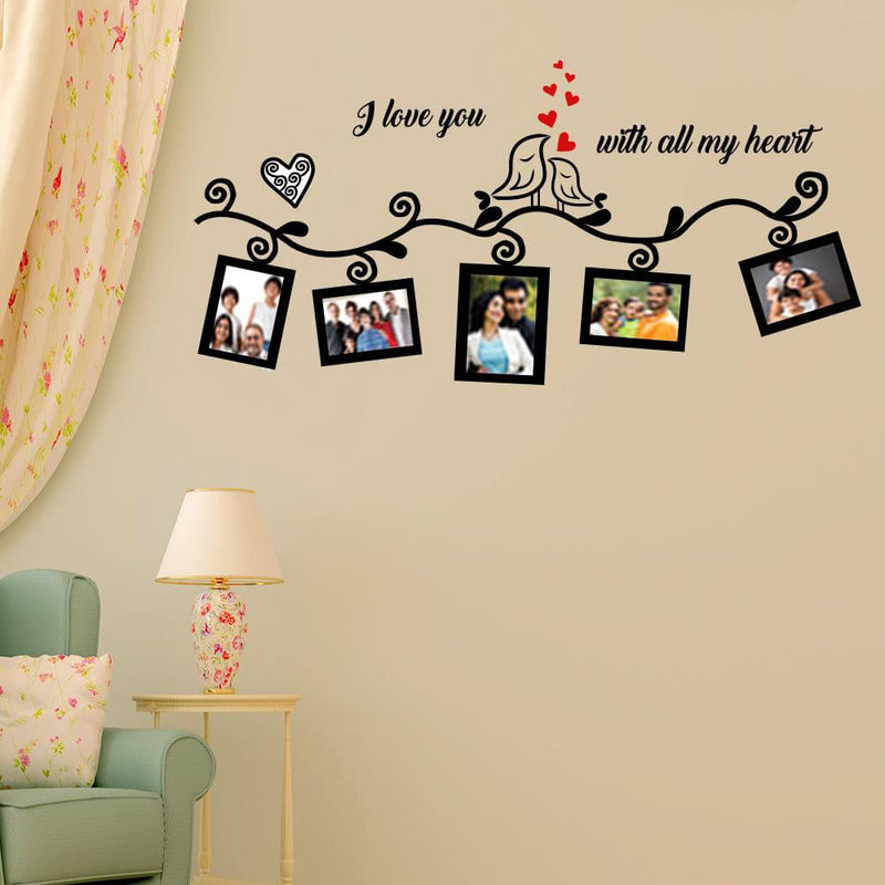 DECORGLANCE Decorative sticker Romantic Photo Frame Wall Sticker