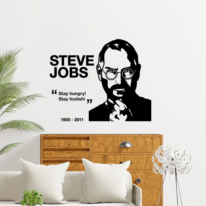 DECORGLANCE Decorative sticker Steve Jobs High Quality Wall Sticker