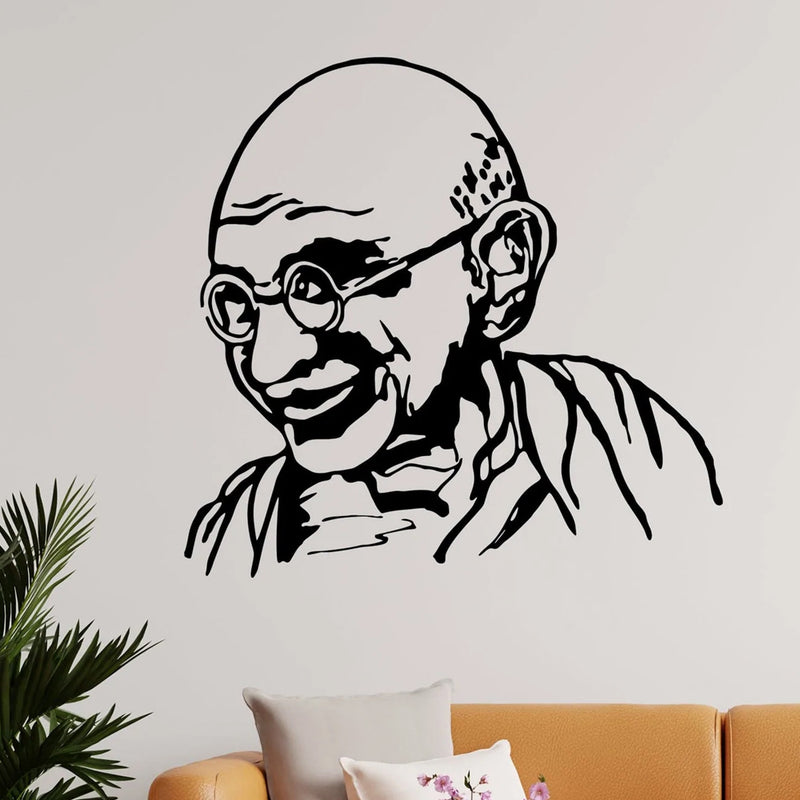Mahatma Gandhi Premium Quality Wall Sticker