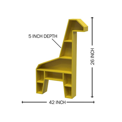 DecorGlance Giraffe Shape Wall Shelve