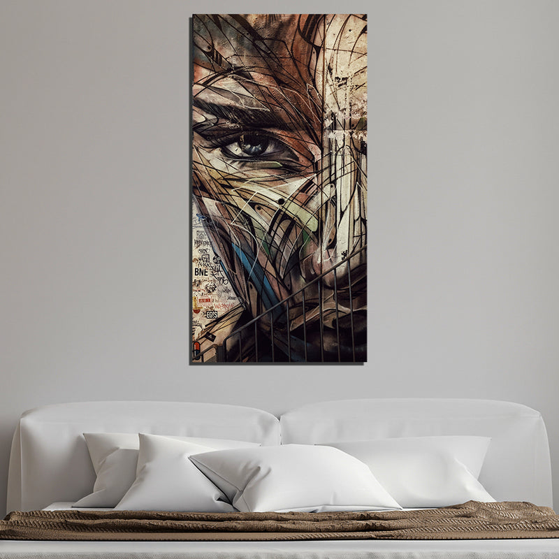 Face Painting Canvas Wall Painting