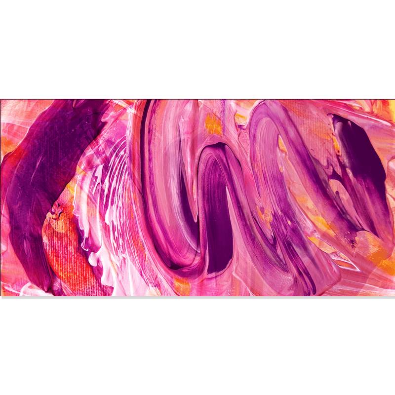 DECORGLANCE Home & Garden > Decor > Artwork > Posters, Prints, & Visual Artwork Pink Marbling Effect Abstract Wall Painting