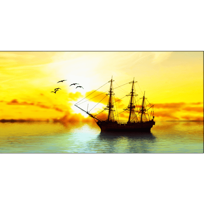 DECORGLANCE Home & Garden > Decor > Artwork > Posters, Prints, & Visual Artwork Sailboat Canvas Wall Painting