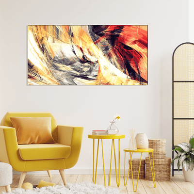 DECORGLANCE Home & Garden > Decor > Artwork > Posters, Prints, & Visual Artwork Smoke Effect Abstract Canvas Wall Painting