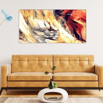 DECORGLANCE Home & Garden > Decor > Artwork > Posters, Prints, & Visual Artwork Smoke Effect Abstract Canvas Wall Painting