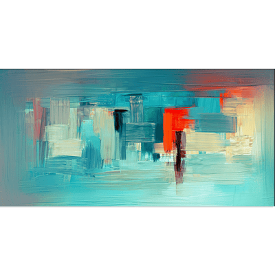 DECORGLANCE Stroke Pattern Modern Art Abstract Canvas Wall Painting