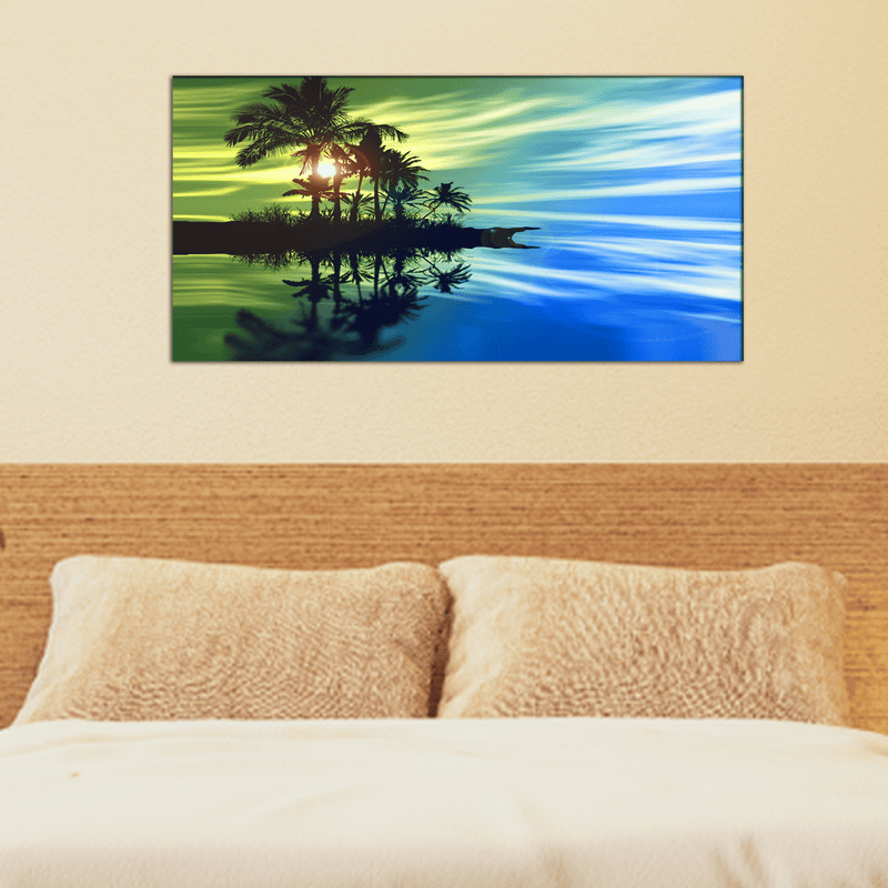 DECORGLANCE Home & Garden > Decor > Artwork > Posters, Prints, & Visual Artwork Sunset landscape View Canvas Wall Painting