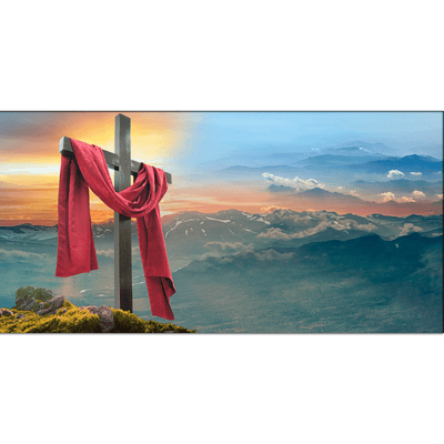 DECORGLANCE Home & Garden > Decor > Artwork > Posters, Prints, & Visual Artwork Yeele Easter Cross Canvas Wall Painting