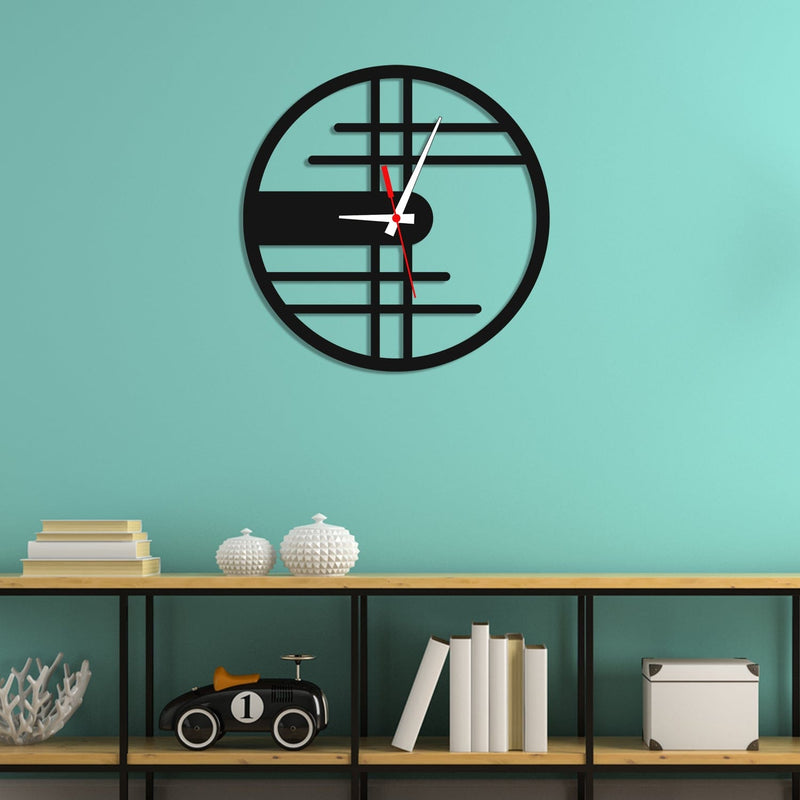 decorglance Home & Garden > Decor > Clocks > Wall Clocks Stylish Numeric Design Wood Analog Wall Clock