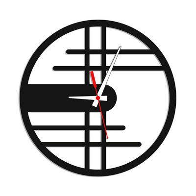 decorglance Home & Garden > Decor > Clocks > Wall Clocks Stylish Numeric Design Wood Analog Wall Clock