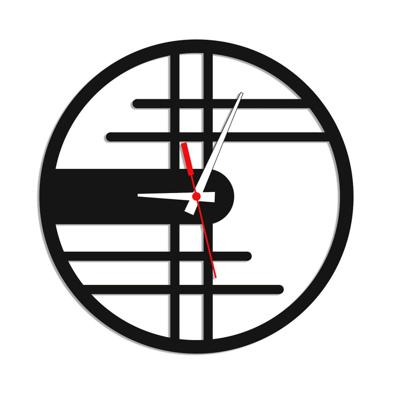 decorglance Home & Garden > Decor > Clocks > Wall Clocks Stylish Numeric Design Wood Analog Wall Clock