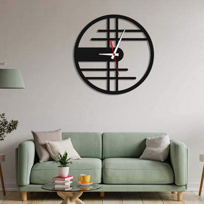 decorglance Home & Garden > Decor > Clocks > Wall Clocks Stylish Numeric Design Wood Analog Wall Clock