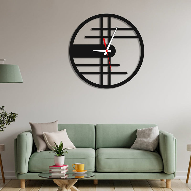 decorglance Home & Garden > Decor > Clocks > Wall Clocks Stylish Numeric Design Wood Analog Wall Clock