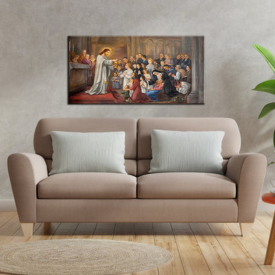Jesus Christ Blessing Canvas Wall Painting