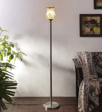 DecorGlance Lamps Steel Floor Standing Lamp (Multicolour)