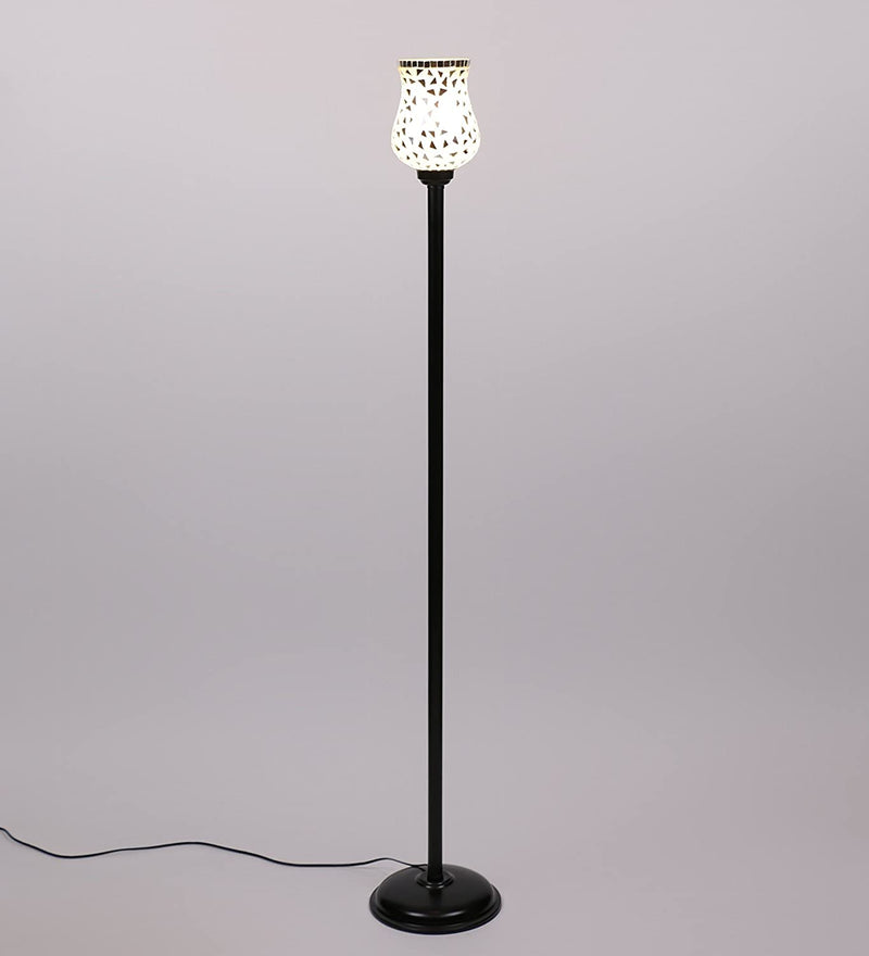 DecorGlance Lamps Wrought Iron Floor Standing Lamp (Multicolour)