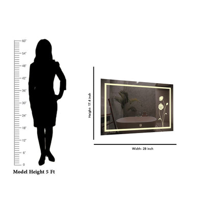 DecorGlance Mirror Rectangle Shape LED Mirror