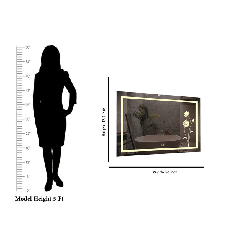 DecorGlance Mirror Rectangle Shape LED Mirror