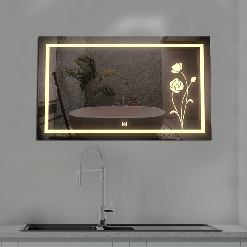 DecorGlance Mirror Rectangle Shape LED Mirror