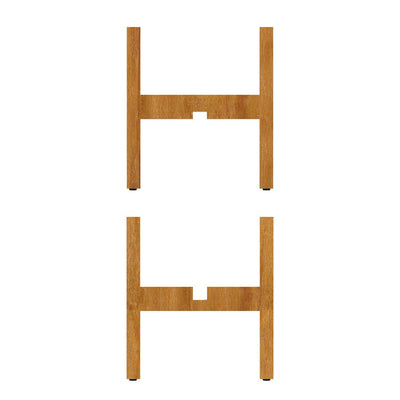 DecorGlance oak wooden planter stand