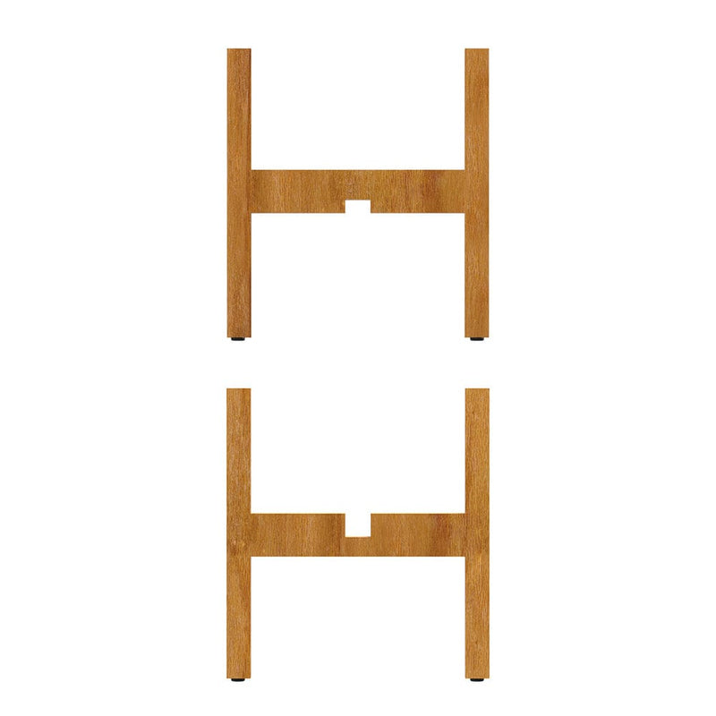 DecorGlance oak wooden planter stand