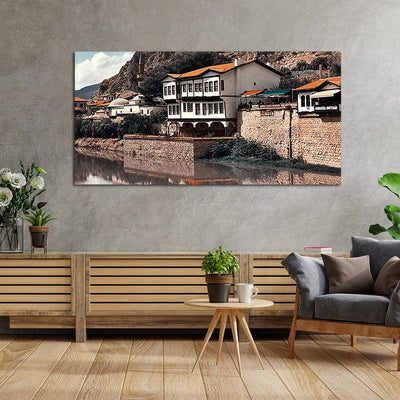 DecorGlance Ottoman Houses View Canvas Wall Painting