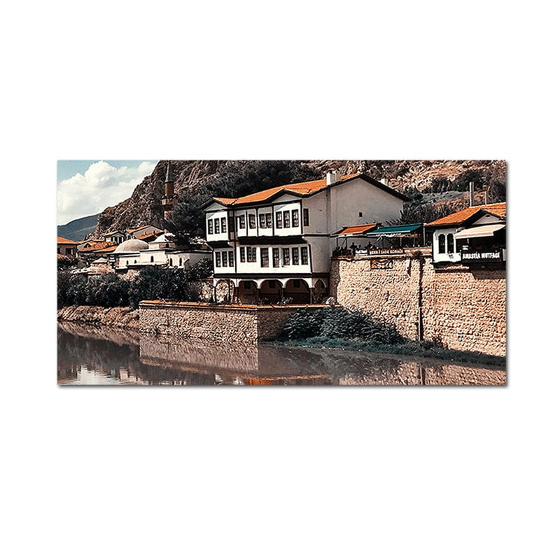 DecorGlance Ottoman Houses View Canvas Wall Painting