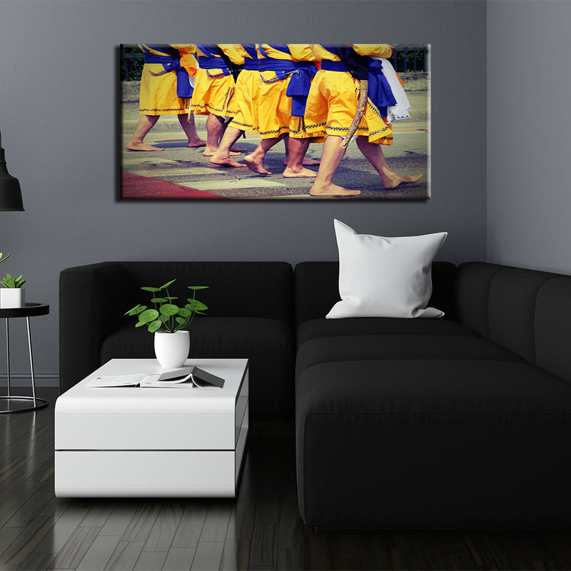 Five Beloved Ones Sikh Canvas Wall Painting